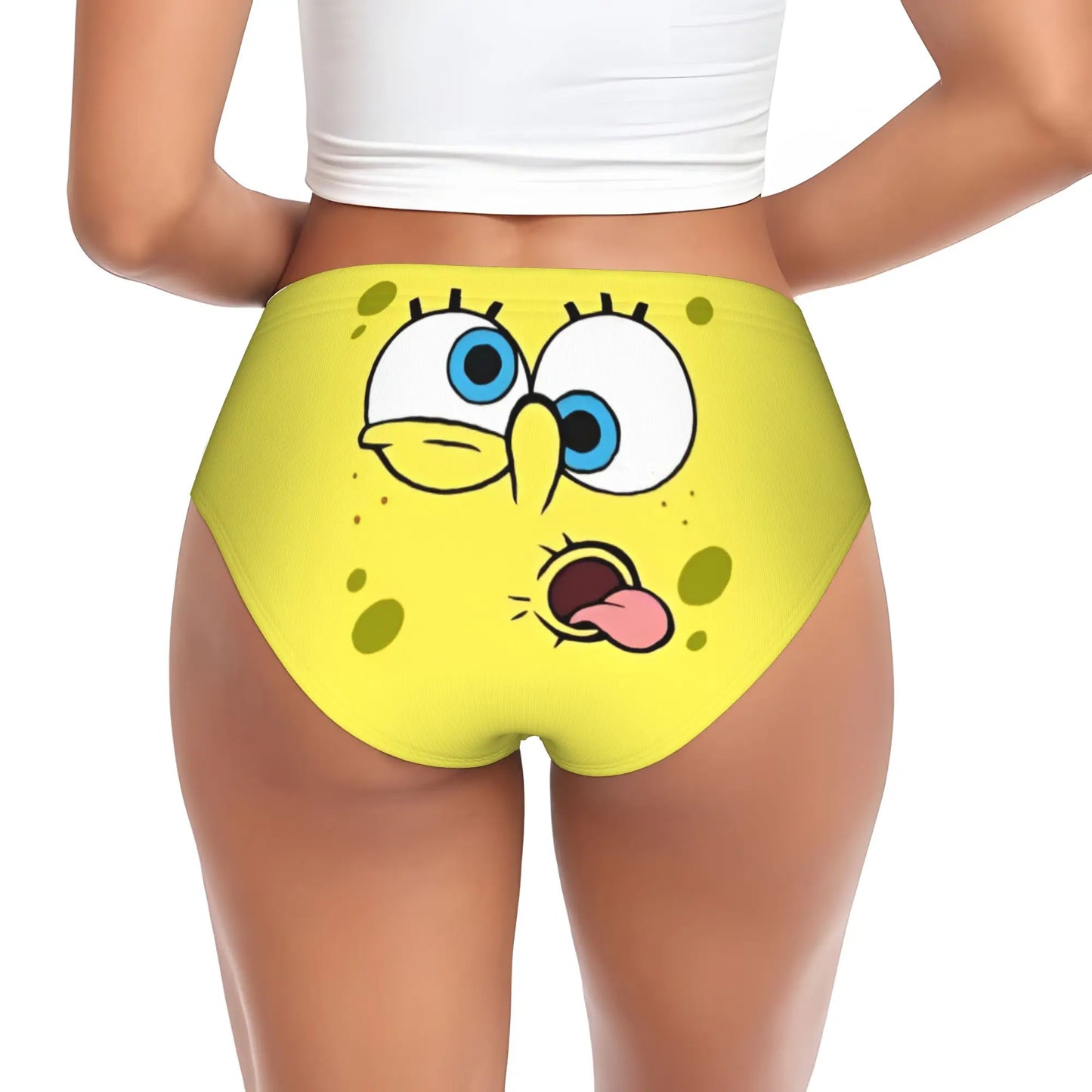 Women’s Anime Graphic Brief Panties - Soft Cartoon Print Underwear