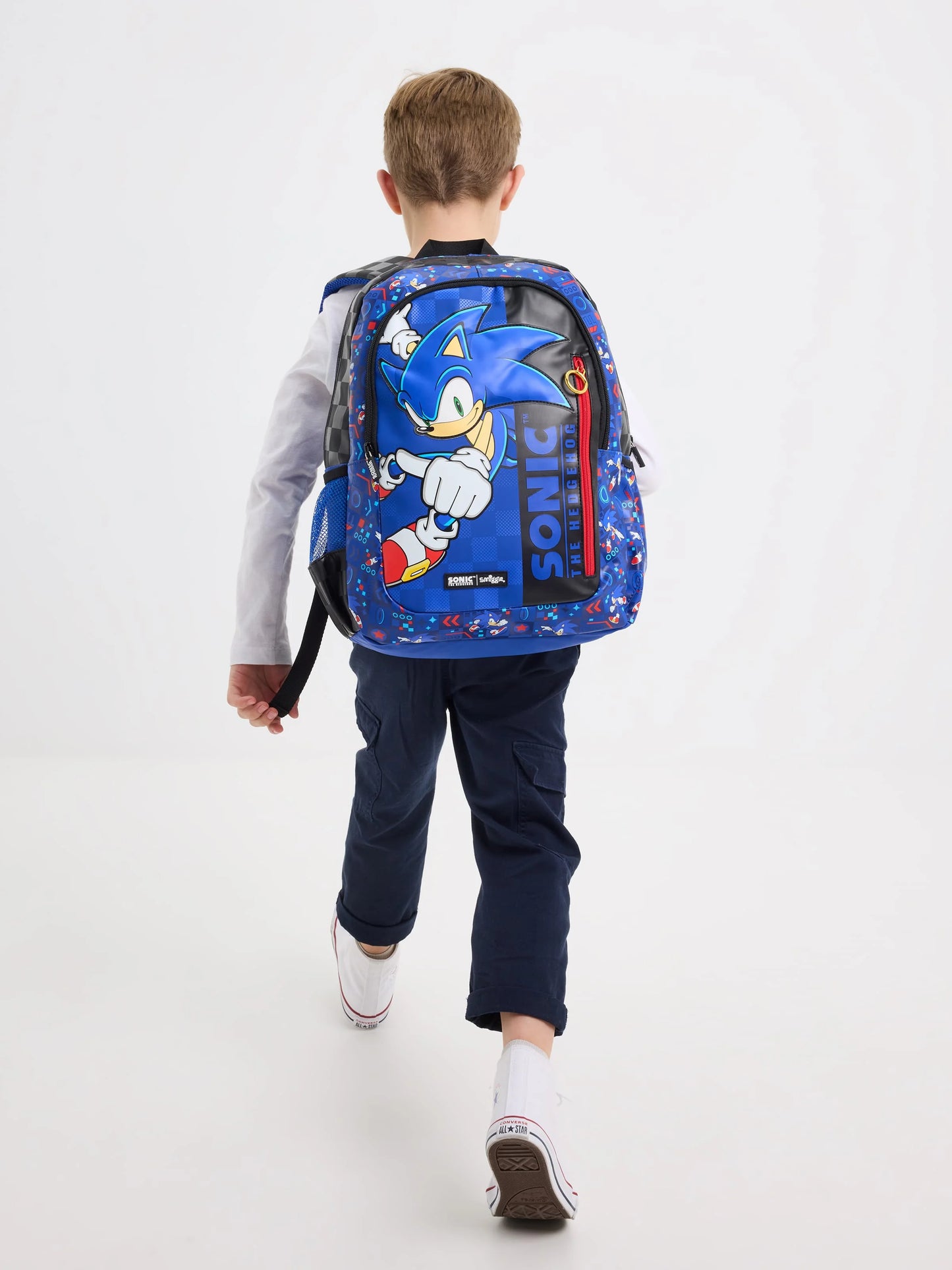 Australia Smiggle Sonic Cartoon Backpack – Kids School Bag Anime Student Gift