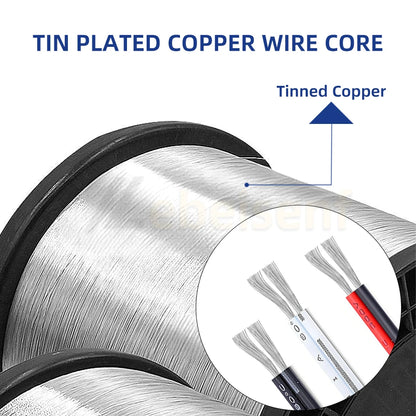 2Pin UL2468 Electrical Wire 2m/5m/10m/20m – Tinned Copper PVC Insulated Cable, 24/22/20AWG for LED Light Strip Extension
