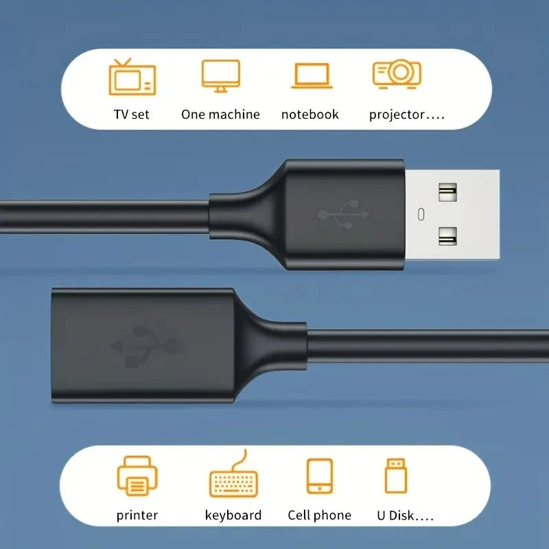 USB 3.0 Extension Cable Male to Female High Speed Data Cord for Laptop TV SSD Camera Printer 0.5M 1M 2M 3M 5M Connector Cable