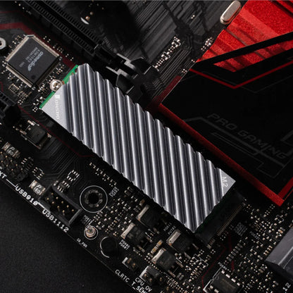 Jonsbo M.2 SSD NVMe Heat Sink - Aluminum 2280 SSD Gasket with Silicone Thermal Pad for PC