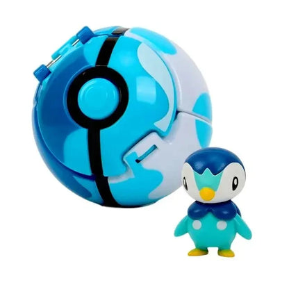 Pokemon Pokeball Figurine — Anime Action Figures including Pikachu & Charizard, Kids Collectible Toy Gift