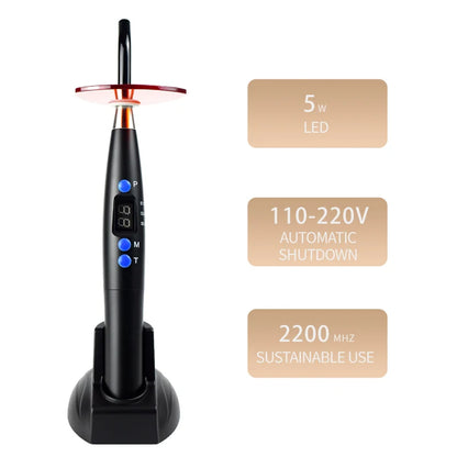Dental Curing Light LED – Cordless Orthodontic Wireless Composite Cure Lamp for Dentistry