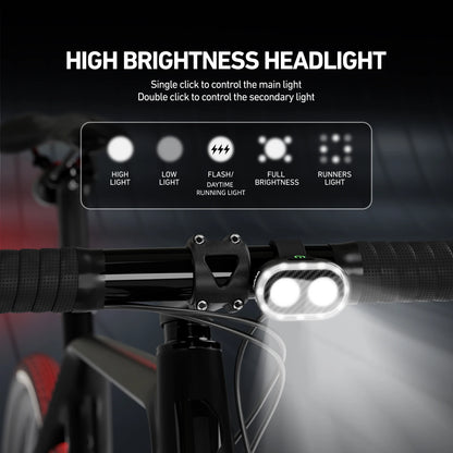 CYCLAMI CY300T Smart Bicycle Brake Sensing Light — Waterproof Front & Rear MTB Road Bike Light Accessory