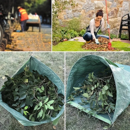 Large Capacity Garden Waste Bag for Yard Leaf & Debris Collection – Durable Reusable Green Leaf Cleanup Bag