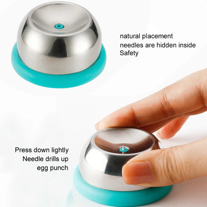 Stainless Steel Egg Piercer & Hole Puncher — Durable Kitchen Tool for Raw Eggs, Poaching & Baking
