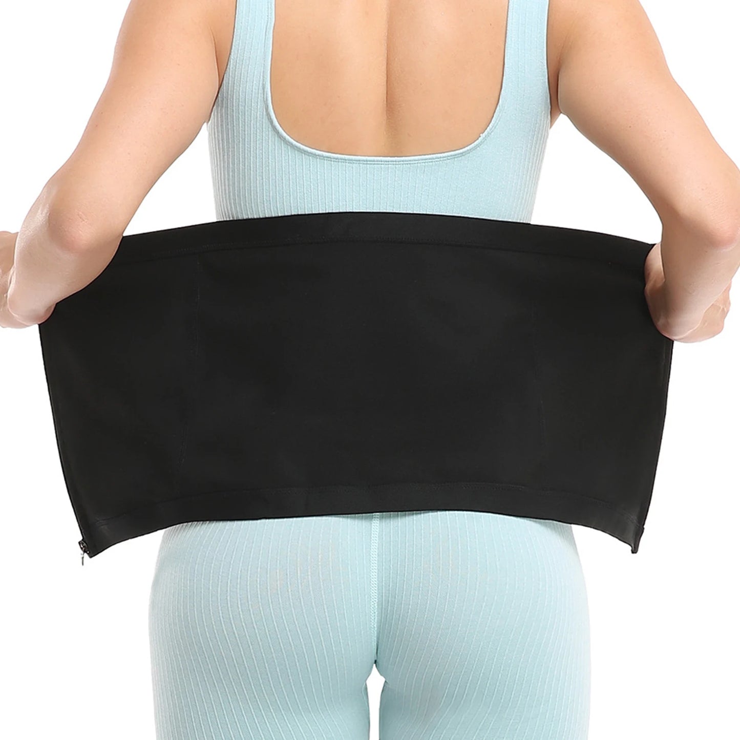 1pc Zipper Waist Slimming Belt - Fat Burning, Abdomen Control, Body Shaping Fitness