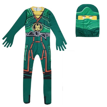 NINJA Cosplay Costume – Boys & Girls Jumpsuit Set for Halloween, Christmas, and Party Wear