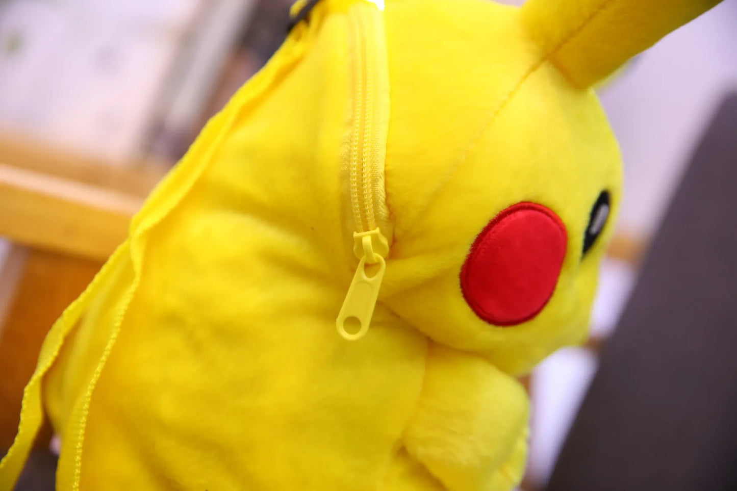 Pikachu Plush Backpack — Pokémon Peluche Stuffed Toy Schoolbag, Cute Cartoon Gift for Kids