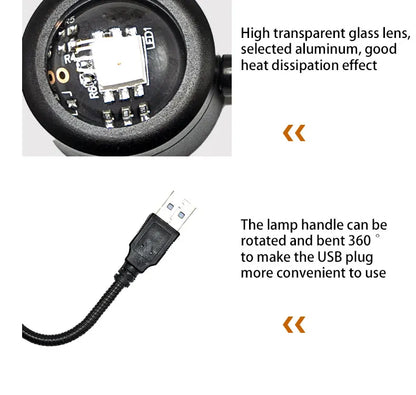 RnnTuu LED USB Sunset Lamp – Portable Mood Light, Home Decor & Photography Projector for Living Room & Wall