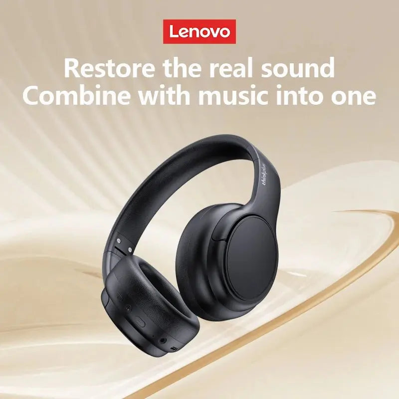 Original Lenovo TH20 Wireless Bluetooth 5.3 Headphones - Dual Mode, Foldable Sport Headset, Music & Gaming Earphones