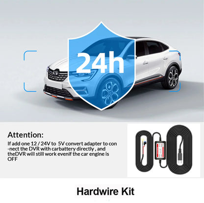 E-ACE 10'' 4G Android Dash Cam – FHD 1080P Dual Lens Rearview Mirror DVR with ADAS & Streaming