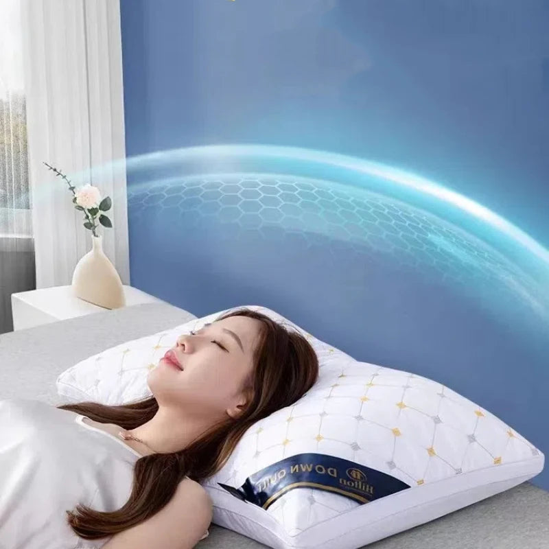 Hotel Cervical Spine Support Pillow – Orthopedic Sleep Aid Pillow for Home & Dormitory, Single Pillow Core