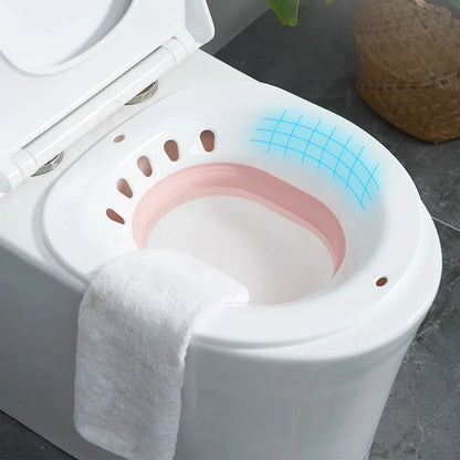 Collapsible Bidet Bathtub - Comfortable Sit Bath for Pregnant Women, Elderly, Postpartum Patients, and Toilet Medicated Flusher Accessories