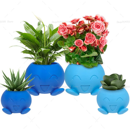 3D Printed Anime Pokémon Oddish Figure – Flowerpot for Dried or Artificial Flowers, Decorative Ornament