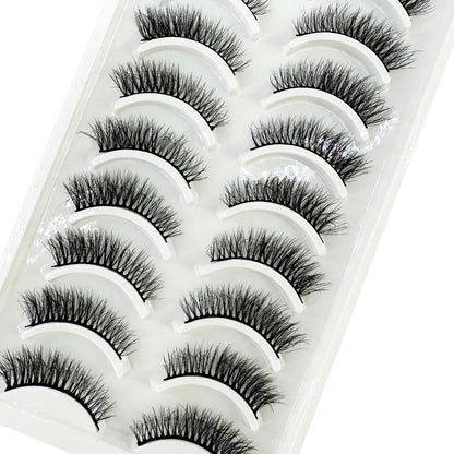 10 Pairs 3D Mink False Eyelashes – Natural Long & Short Fake Lashes Makeup Kit (38 Styles)