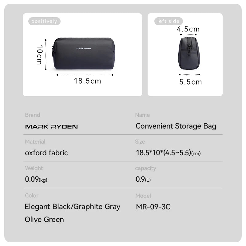 MarkRyden Portable Large Capacity Travel Toiletries Bag – Durable & Spacious Organizer