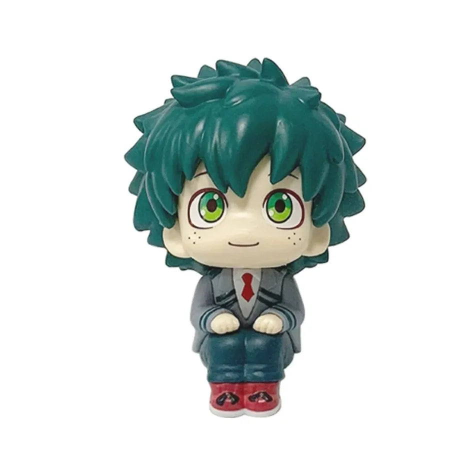 10cm My Hero Academia Anime Figures – Midoriya Izuku, Bakugo Katsuki & Todoroki Shoto PVC Action Statuette Collectible Toy Set
