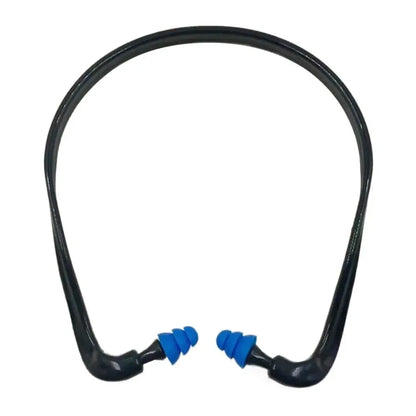 Soft Silicone Head-Mounted Earplugs – Blue, Black & Orange Anti-Noise Ear Protection for Swimming & Sleeping