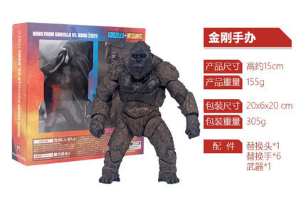 2021 King Kong vs Godzilla Action Figure — Movable Joints Movie Toy for Kids & Collectors