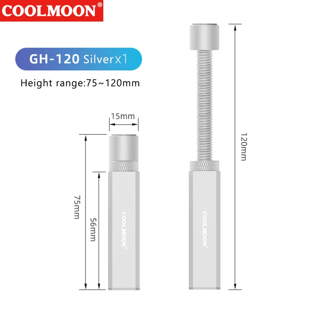 Adjustable Aluminum GPU Holder Bracket – Telescopic Rotating Graphics Card Support Stand for Desktop PC Case Anti-Sag Accessory