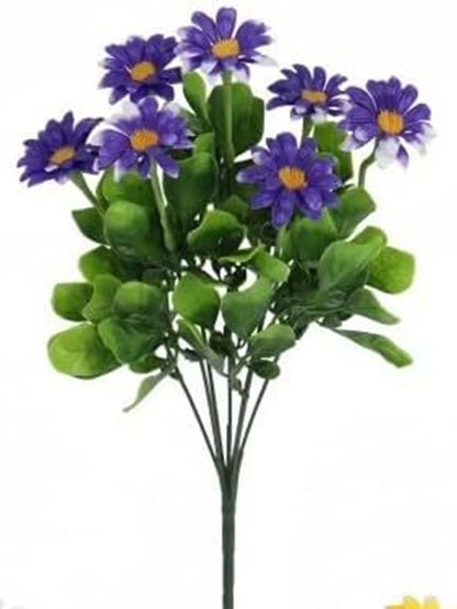 1/5pcs Artificial Silk Daisy Flowers – Wedding Wreath, Home & Table Decor, Fake Plants for Festival, Yard & DIY Crafts