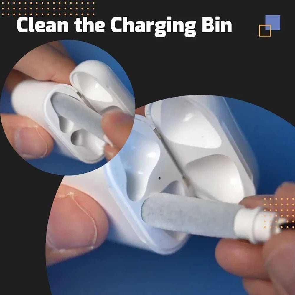 Bluetooth Earphone Cleaner Kit for Airpods Pro 1 2 3 - Earbuds Case Cleaning Pen Brush Tool for Xiaomi, Huawei, Lenovo Headsets