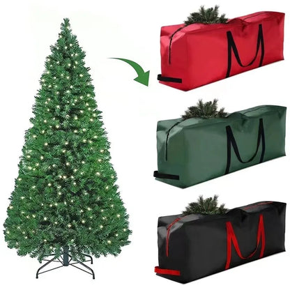 Christmas Tree Storage Bag – Heavy Duty Oxford Fabric Waterproof Dustproof Zippered Container