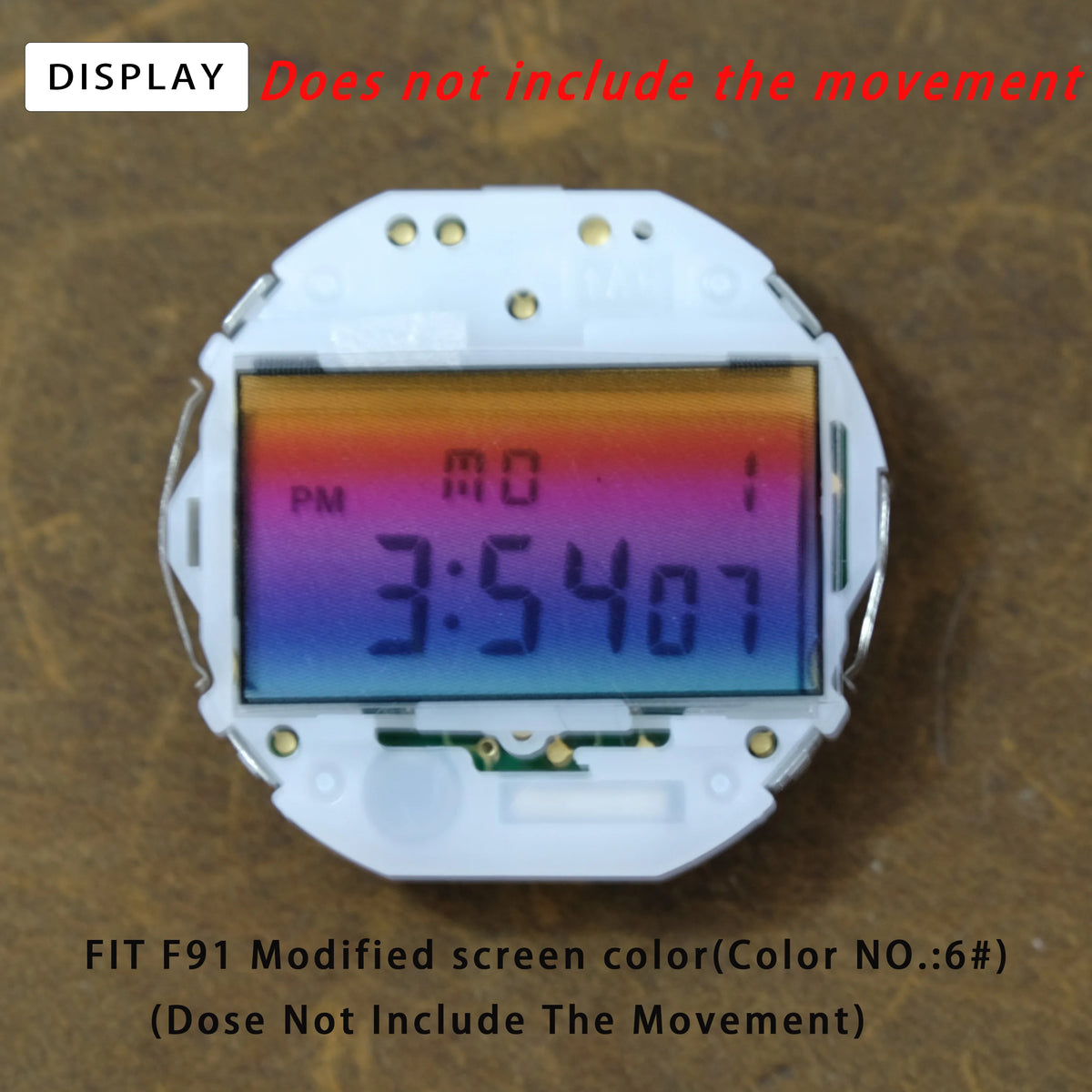 Casio F91W WS-7 A158 A159W A168 Screen Color Film - 3PCS Retro Square DIY Watch Modification Stickers