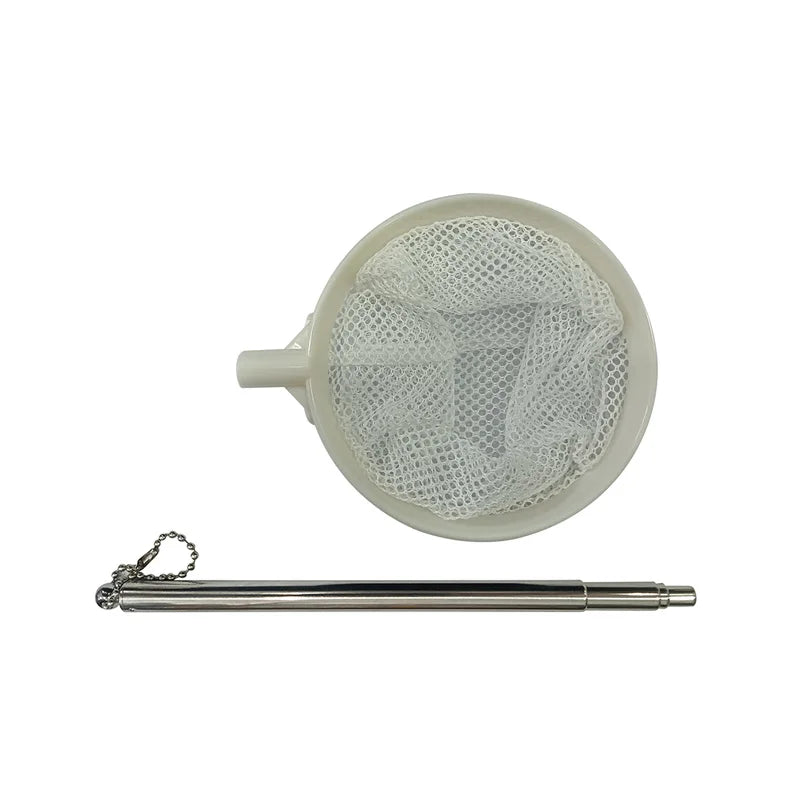 Stainless Steel Retractable Aquarium Fish Net – Small Shrimp Fishing Net for Fish Tank Cleaning and Water Maintenance Accessories Tool