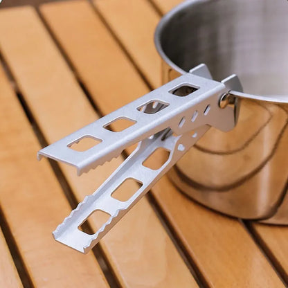 Outdoor Pot Clip Pan Bowl Gripper | Camping Hiking Anti-scald Pan Clamp | Picnic Tableware Accessories for Camping Barbecue Cookware