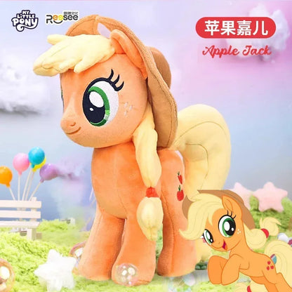 My Little Pony Plush Toys – Twilight Sparkle, Pinkie Pie, Rarity, Fluttershy, Applejack & Rainbow Dash Stuffed Dolls, Kids Xmas Gift