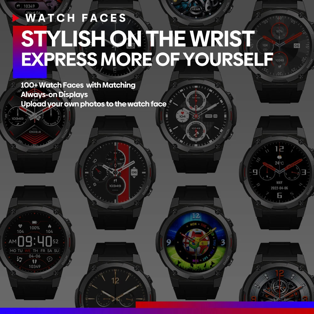 Zeblaze VIBE 7 PRO Smartwatch — 1.43" AMOLED Display, Call Function & Health Management Sports Watch for Men