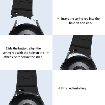 Samsung Galaxy Watch Magnetic Silicone Strap - No-Gap Sport Replacement Band for Watch 7/FE/6 Classic/6/5 Pro/5/4 40mm–47mm