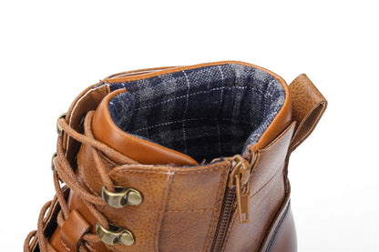 2023 Retro Men’s Leather Boots – Comfortable Spring Fashion Boots, Size 7-13