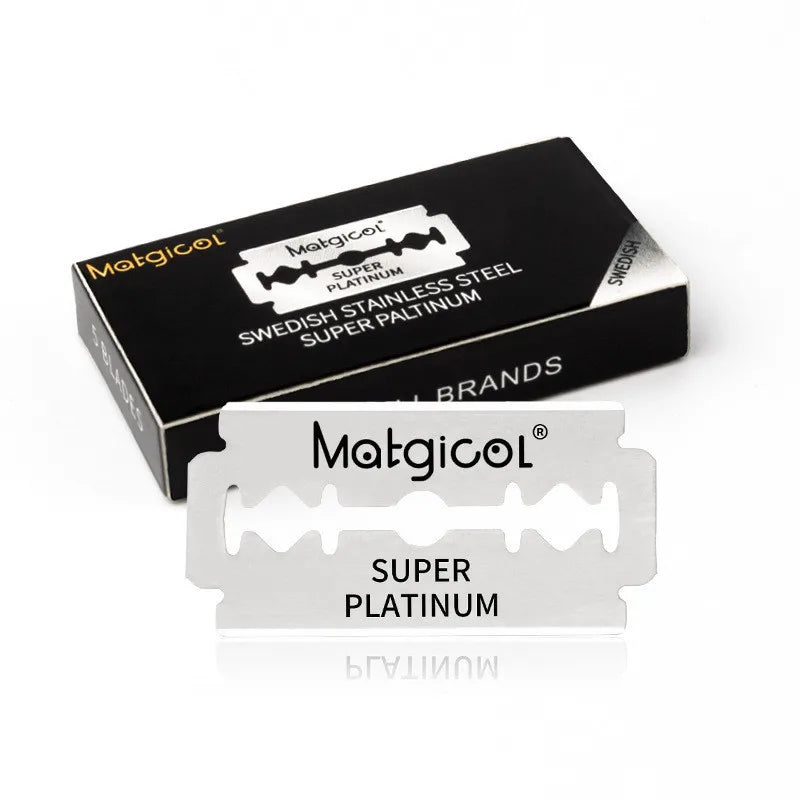 30/50/100pcs Double Edge Razor Blades – Professional Men's Safety Razor Blades for Shaving & Barber Beard Trimming