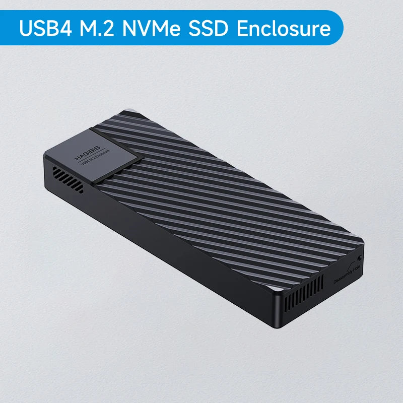 Hagibis USB 4.0 40Gbps M.2 NVMe SSD Enclosure – Compatible with Thunderbolt 4/3 & USB 3.2/3.1/3.0 External Hard Drive Case