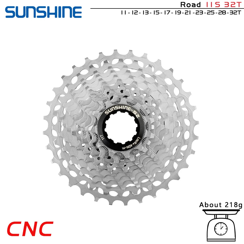 GOLDIX Ultralight CNC Road Bike Cassette — 11/12-Speed 28T-36T Sprocket for SHIMANO HG, K7 11S/12S