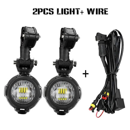 40W LED Fog Light Upgrade for BMW R1200GS, F800GS, F700GS, F650 & K1600 – 6000K Bright Motorcycle Auxiliary Lamp