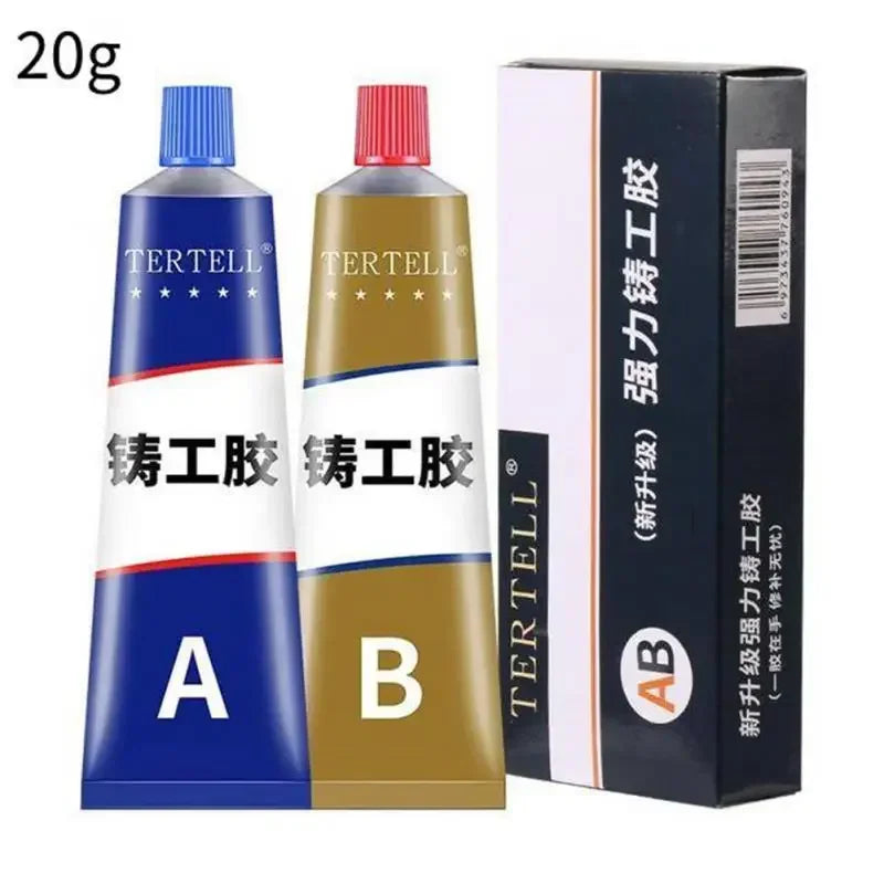 High-Temperature AB Metal Repair Glue – Strong Two-Part Adhesive for Metal, Plastic & Wood Bonding