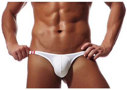 Men’s Breathable Low Cut Briefs – Soft Stretch Skin-Friendly Sexy Thong Underwear for Daily Comfort Fit