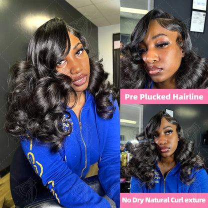Brazilian Body Wave Short Bob Wig – 13x4/13x6 HD Transparent Lace Front, Pre-Plucked 5x5 High Density Human Hair Lace Frontal Wig