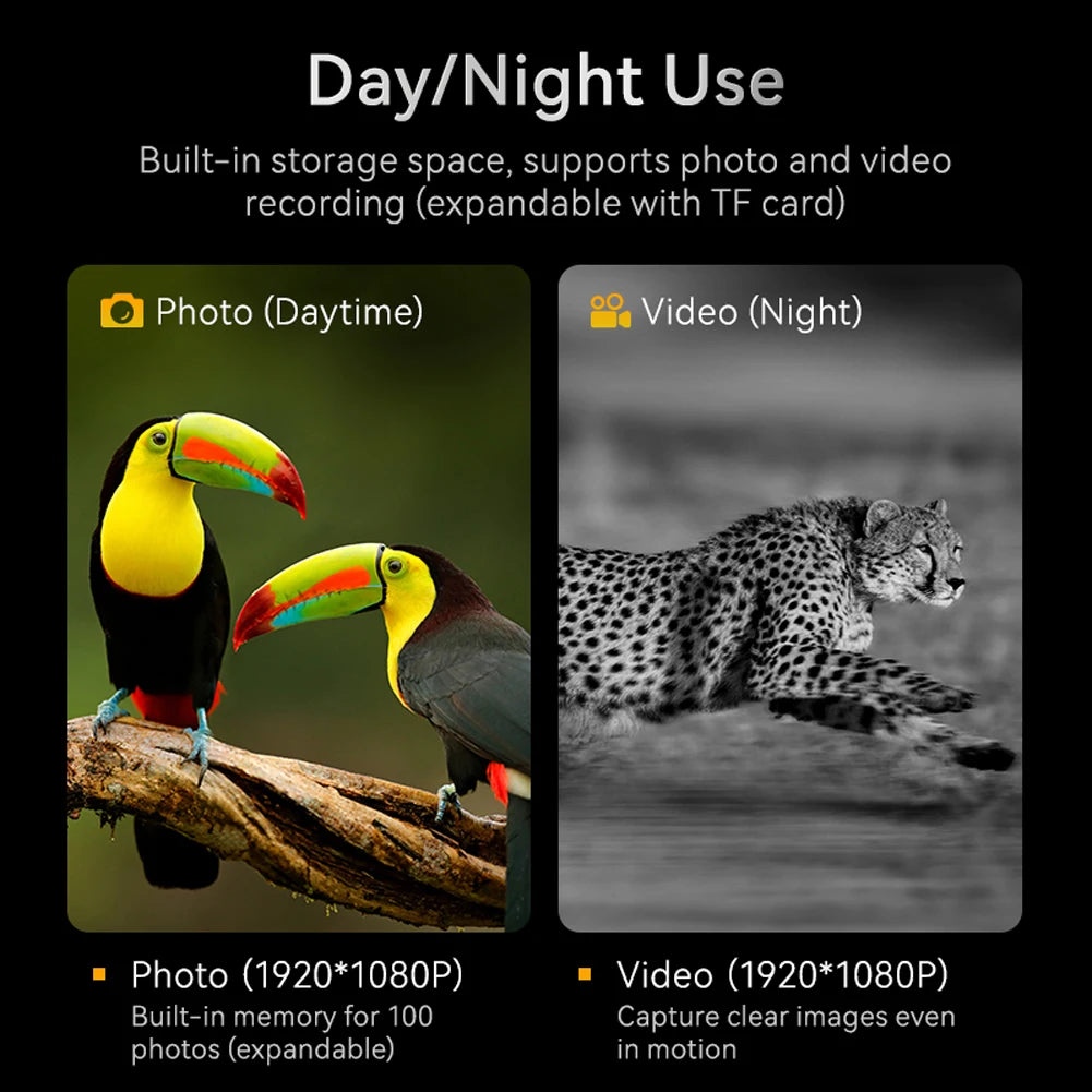 HD 1080P Infrared Binoculars | 10X Digital Zoom with 7 Gear Night Vision & 2000mAh Rechargeable Battery