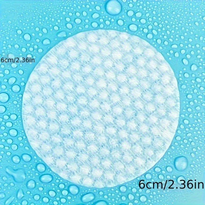Round Facial Cleansing Pads - 300/600pcs Hypoallergenic Lint-Free Makeup Remover Wipes