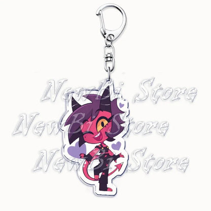 Helluva Blitzo Anime Keychain – Boss Pendant Bag Accessory & Fan Gift Keyring Jewelry