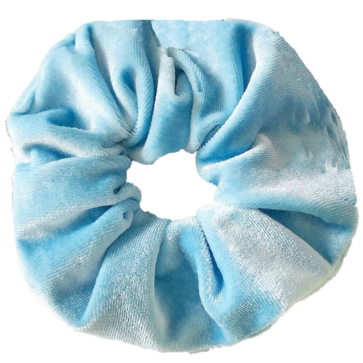 10/6/1Pcs Velvet Hair Scrunchies Set for Women – Solid Color Elastic Ponytail Hair Bands & Headband Accessories (Black Pack)