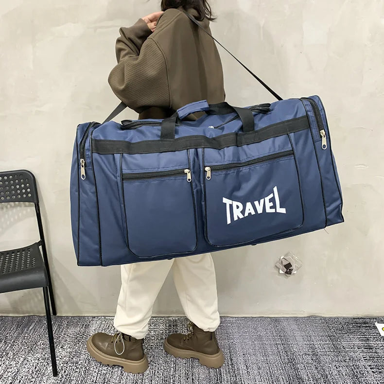 Foldable Travel Bag Y36A – Large Capacity Waterproof Business & Sports Duffel, Wear-Resistant Portable Handbag