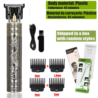 T9 Electric Hair Clipper & Beard Trimmer — 0mm Precision Body Hair Shaver for Men, Professional Haircut & Grooming