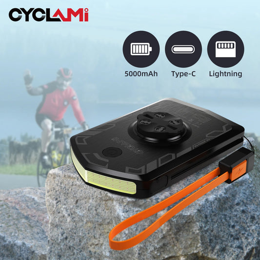 CYCLAMI RVL01 Bicycle Front Light – IPX6 Waterproof, Type-C Charging Cycling Headlight for XOSS IGS Computer