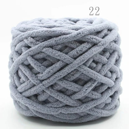 3PCS 300g Soft Chenille Knitting Yarn – Thick Ice Strip Cotton Wool Yarn for DIY Handmade Blankets, Scarves & Craft Projects